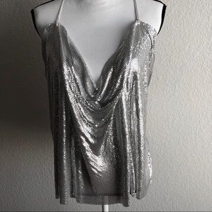 Zara WB Party aluminum top Sz M/L